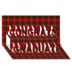 Chisholm Tartan Congrats Graduate 3D Greeting Card (8x4)