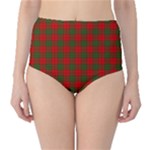 Comyn Tartan High-Waist Bikini Bottoms