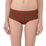 Comyn Tartan Mid-Waist Bikini Bottoms
