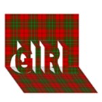 Comyn Tartan GIRL 3D Greeting Card (7x5)