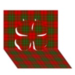 Comyn Tartan Clover 3D Greeting Card (7x5)