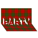 Comyn Tartan PARTY 3D Greeting Card (8x4)