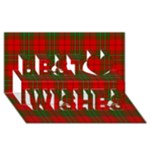 Comyn Tartan Best Wish 3D Greeting Card (8x4)