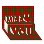 Comyn Tartan Miss You 3D Greeting Card (7x5)