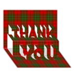 Comyn Tartan THANK YOU 3D Greeting Card (7x5)