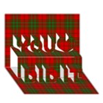 Comyn Tartan You Did It 3D Greeting Card (7x5)