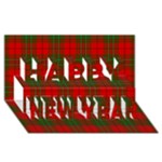 Comyn Tartan Happy New Year 3D Greeting Card (8x4)
