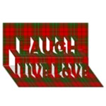 Comyn Tartan Laugh Live Love 3D Greeting Card (8x4)