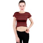 Cunningham Tartan Crew Neck Crop Top