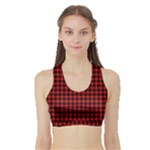 Cunningham Tartan Women s Sports Bra with Border