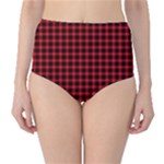 Cunningham Tartan High-Waist Bikini Bottoms
