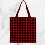 Cunningham Tartan Zipper Grocery Tote Bag