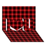 Cunningham Tartan I Love You 3D Greeting Card (7x5)