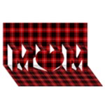 Cunningham Tartan MOM 3D Greeting Card (8x4)