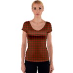 Dunbar Tartan Women s V-Neck Cap Sleeve Top
