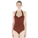 Dunbar Tartan Women s Halter One Piece Swimsuit