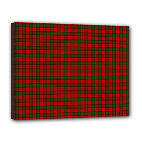 Dunbar Tartan Canvas 14  x 11  (Stretched) from ArtsNow.com