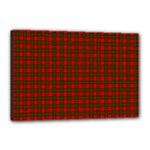 Dunbar Tartan Canvas 18  x 12  (Stretched)