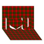 Dunbar Tartan I Love You 3D Greeting Card (7x5)