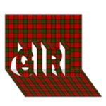 Dunbar Tartan GIRL 3D Greeting Card (7x5)