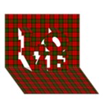 Dunbar Tartan LOVE 3D Greeting Card (7x5)
