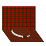 Dunbar Tartan Circle Bottom 3D Greeting Card (7x5)