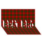 Dunbar Tartan BEST BRO 3D Greeting Card (8x4)