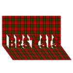 Dunbar Tartan BEST SIS 3D Greeting Card (8x4)