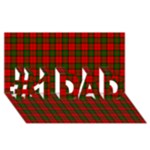 Dunbar Tartan #1 DAD 3D Greeting Card (8x4)