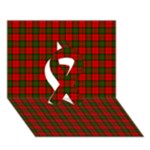 Dunbar Tartan Ribbon 3D Greeting Card (7x5)