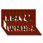 Dunbar Tartan Best Wish 3D Greeting Card (8x4)