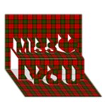 Dunbar Tartan Miss You 3D Greeting Card (7x5)