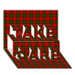 Dunbar Tartan TAKE CARE 3D Greeting Card (7x5)
