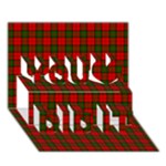 Dunbar Tartan You Did It 3D Greeting Card (7x5)