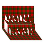 Dunbar Tartan You Rock 3D Greeting Card (7x5)