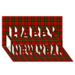 Dunbar Tartan Happy New Year 3D Greeting Card (8x4)