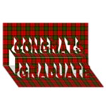 Dunbar Tartan Congrats Graduate 3D Greeting Card (8x4)
