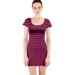 Hamilton Tartan Short Sleeve Bodycon Dress