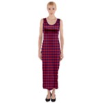 Hamilton Tartan Fitted Maxi Dress