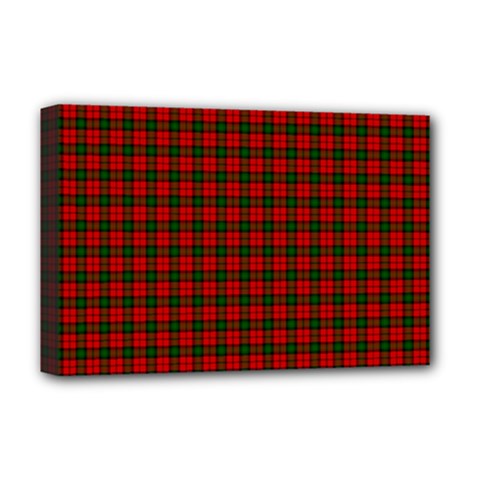 Kerr Tartan Deluxe Canvas 18  x 12  (Stretched) from ArtsNow.com