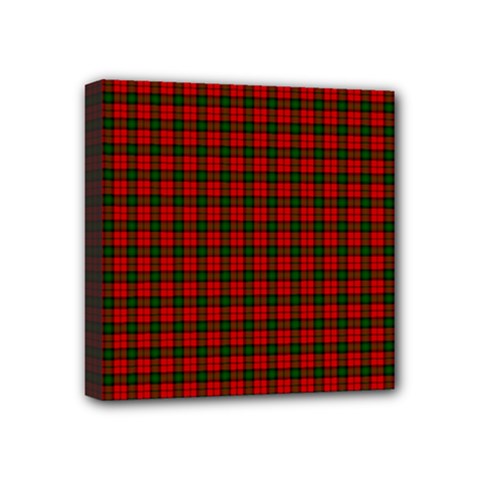 Kerr Tartan Mini Canvas 4  x 4  (Stretched) from ArtsNow.com