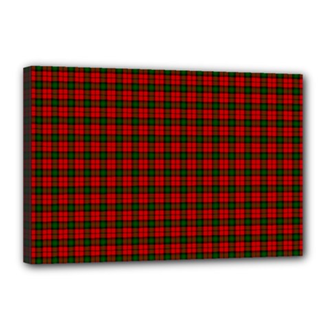 Kerr Tartan Canvas 18  x 12  (Stretched) from ArtsNow.com