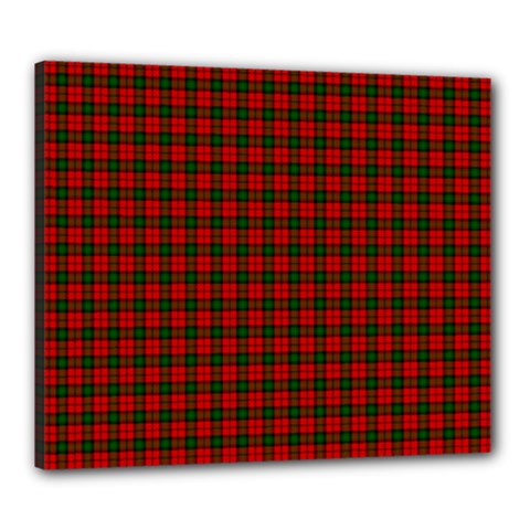 Kerr Tartan Canvas 24  x 20  (Stretched) from ArtsNow.com