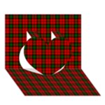Kerr Tartan Heart 3D Greeting Card (7x5)