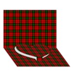 Kerr Tartan Heart Bottom 3D Greeting Card (7x5)