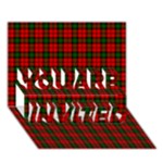 Kerr Tartan YOU ARE INVITED 3D Greeting Card (7x5)