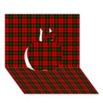 Kerr Tartan Apple 3D Greeting Card (7x5)