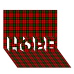 Kerr Tartan HOPE 3D Greeting Card (7x5)