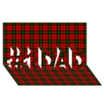 Kerr Tartan #1 DAD 3D Greeting Card (8x4)