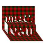 Kerr Tartan Miss You 3D Greeting Card (7x5)